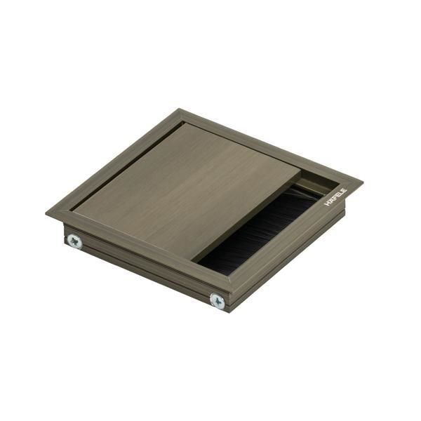 Hafele EXIT Kablo kanalı, antik bronz 100x100mm