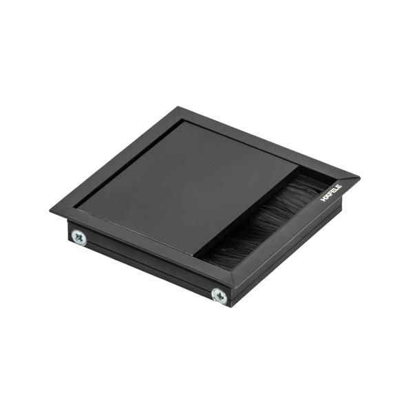 Hafele EXIT Kablo kanalı, mat siyah, 100x100mm