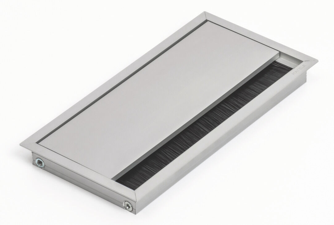 Häfele EXIT Kablo Kanalı Bastırılarak Alüminyum 100x200 mm Alüminyum Renkli Mat 631.04.640