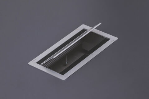 Häfele EXIT DUAL Kablo Kanalı Bastırılarak Alüminyum 120x200 mm Alüminyum Renkli Mat 631.04.650