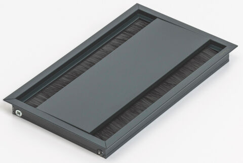 Häfele EXIT DUAL Kablo Kanalı Bastırılarak Alüminyum 120x200 mm Antrasit Renkli 631.04.651