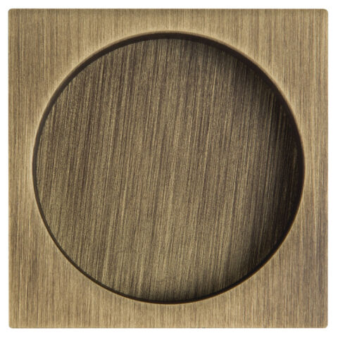 Gömme kulp, SQUARE, Pirinç, 58 mm, Hafele ---Gömme kulp
