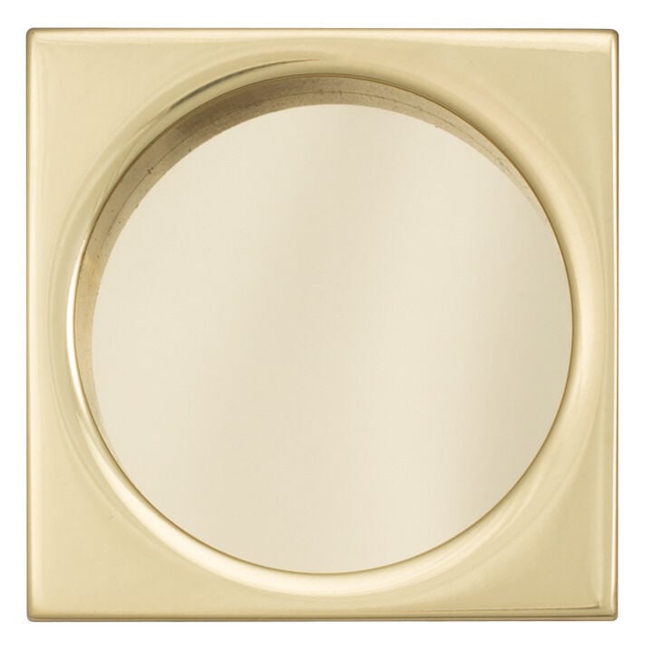 Gömme kulp, SQUARE, Pirinç, 58 mm, Hafele ---Gömme kulp
