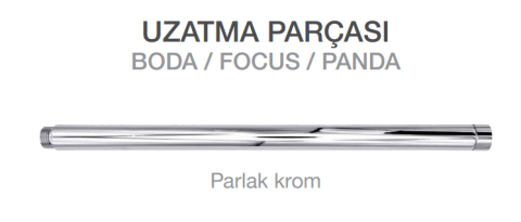 Häfele Kolonlu duş sistemi uzatma 400mm p.krom 589.19.090