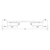 Hafele TS3000V Kapı kapatıcı gövde EN1-4, gümüş
