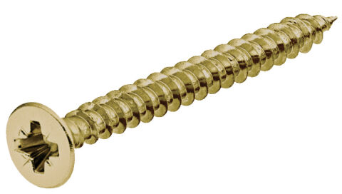 Häfele HOSPA Sunta Vidası Havşa Başlı PZ Tam Dişli 4x30 mm 8 mm Brass coloured PZ Yıldız 015.33.081