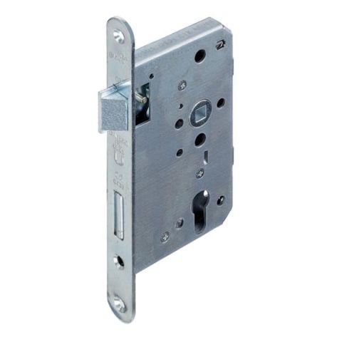 Hafele H65.01 Gömme Kapı Kilidi Yangın Dayanımlı Barelli Tip Paslanmaz Çelik Mat 65/20mm Sol
