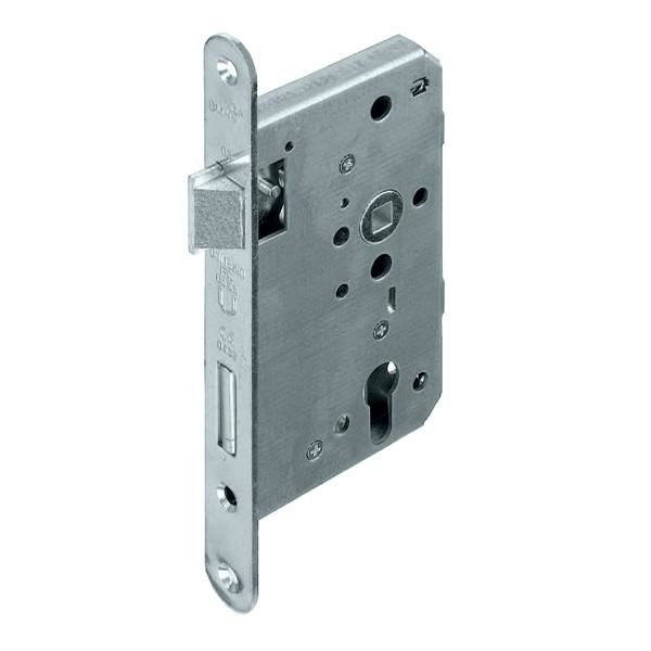Hafele H65.01 Gömme Kapı Kilidi Yangın Dayanımlı Barelli Tip Paslanmaz Çelik Mat 65/20mm Sağ