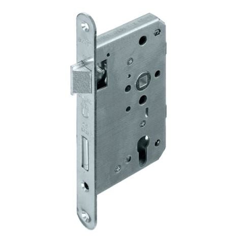 Hafele H65.01 Gömme Kapı Kilidi Yangın Dayanımlı Barelli Tip Paslanmaz Çelik Mat 65/20mm Sağ