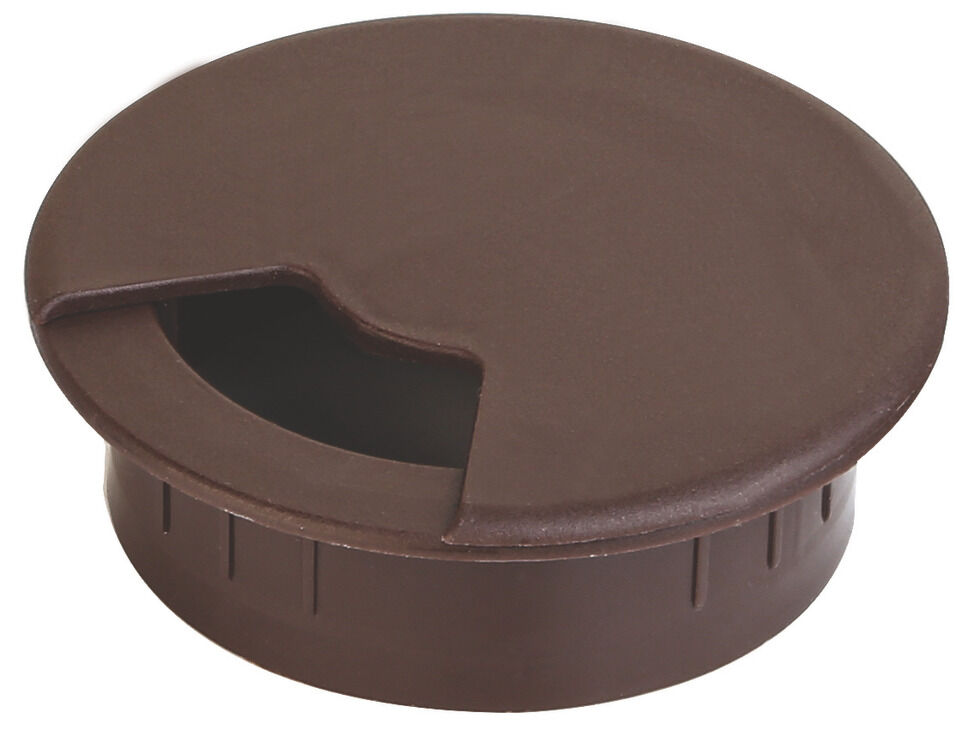 Häfele MİNO Kablo Kapağı Bastırılarak Plastik 80 mm Kahverengi 631.35.174