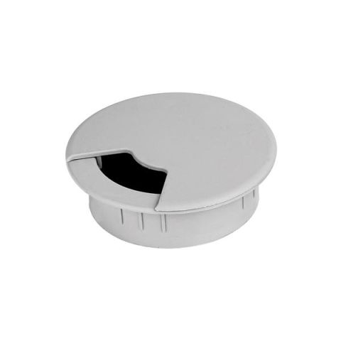 Hafele MİNO Kablo kapağı, plastik, gri, Ø80mm