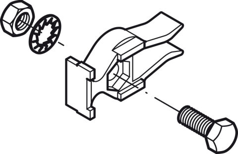 Häfele HANGROLLER 50-VF Ahşap Kayar Kapak Seti Önde 30–50 kg Alüminyum Kapı kanadına 400.51.113