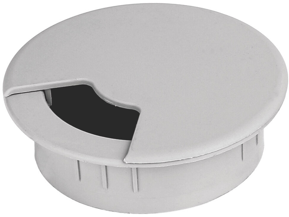 Häfele MİNO Kablo Kapağı Bastırılarak Plastik 80 mm Gri 631.35.175