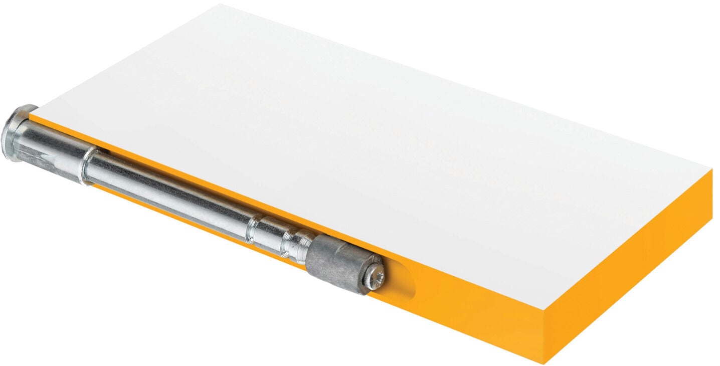Häfele VETTO 5 - Gizli Raf Taşıyıcı 120 mm Çelik gri 20 kg/m² 283.32.975