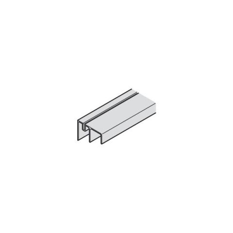 Hafele SLIDO F-LINE42 50B - FLINE43 70A İkili Alt Kılavuz Ray Alüminyum Gümüş Renkli 2500mm