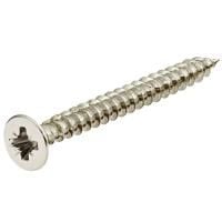 Hafele HOSPA-Havşa Başlı Sunta Vidası Parlak Krom 4,0x20mm