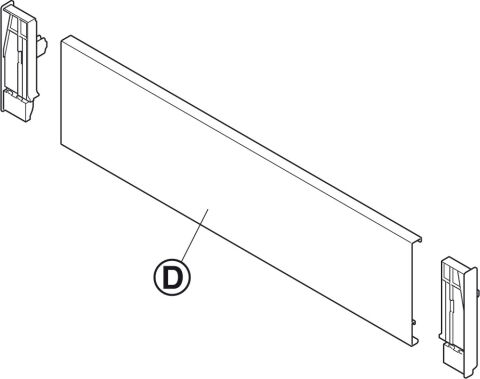 Häfele Matrix Box P Çekmece Ön Paneli Gri 513.73.519