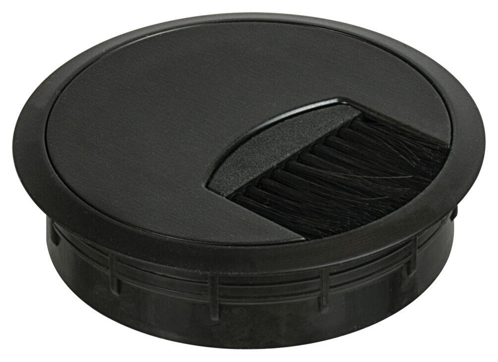 Häfele Kablo kapağı yuvarlak 70 veya 90 mm - 60 mm Siyah 631.35.312
