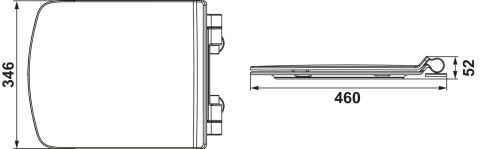 Asma Klozet Seti, Hafele VISTA WALL R54 - 588.21.591