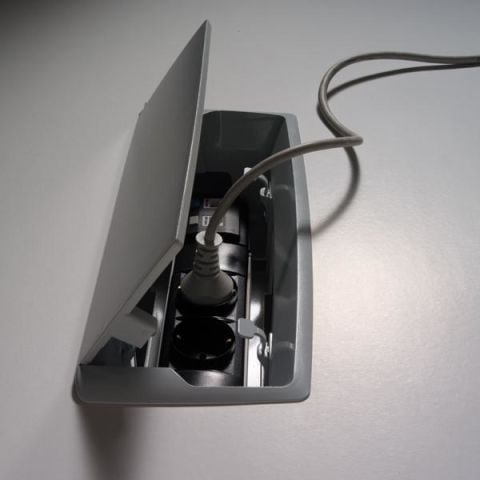 Hafele BASKET Priz Krom Mat 2 Soket 2RJ45