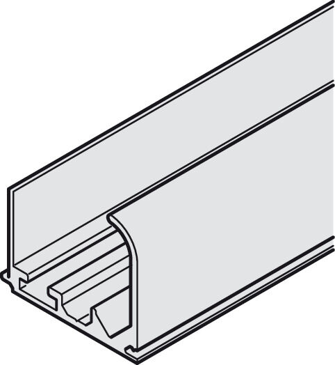 Häfele Tekli taşıyıcı ray Üst Vidalanarak montaj ≤60 kg 3,500 mm 402.31.655