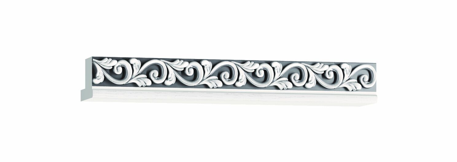 Häfele HERMES - Mobilya Kapağı 3050x67,5 Gümüş Renkli Beyaz Mat 562.97.393