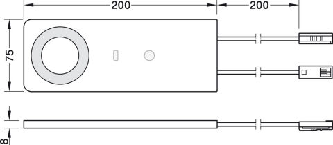 Yüzeye Monte Gömme Işık, Hafele Loox5 LED 3109 24 V
