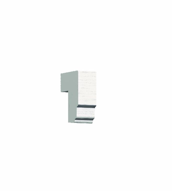 Häfele HERMES - Mobilya Kapağı 43x20 mm Gümüş Renkli Beyaz Mat 562.97.790