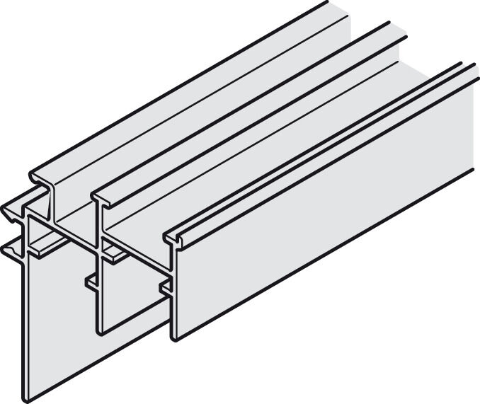 İkili Kılavuz Ray, Hafele Slido F-Line44 80A için