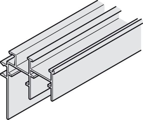 İkili Kılavuz Ray, Hafele Slido F-Line44 80A için