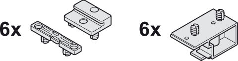 İkili Kılavuz Ray, Hafele Slido F-Line44 80A için