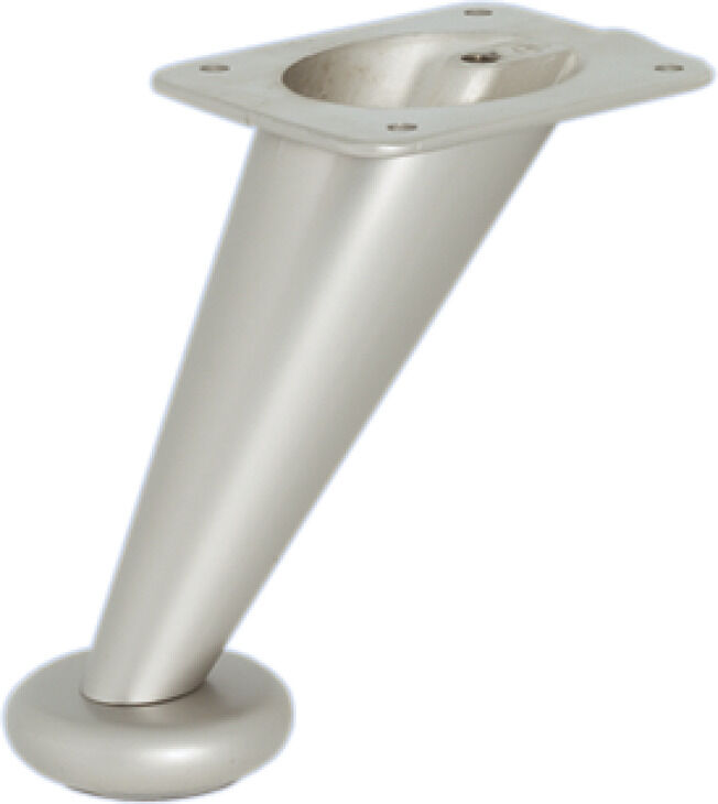 Häfele Mobilya ayağı yükseklik ayarı yok plakalı 180 mm Mat nikel 634.35.602