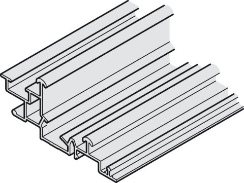 Çift Taşıyıcı Ray, Hafele Slido F-Line44 80A için
