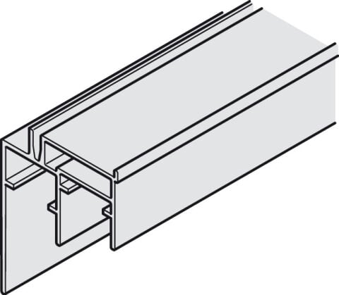 İkili Kılavuz Ray, Hafele Slido F-Line44 80A için