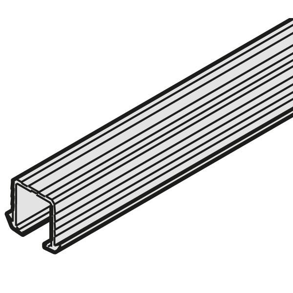 Hafele SLIDO F-Li21 Tekli Üst Taşıyıcı Ray Alüminyum 2500mm