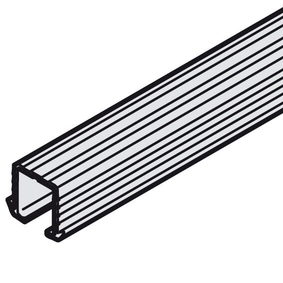Häfele Tekli taşıyıcı ray Üst - 16x13 mm ≤40 kg 2,500 mm 402.33.642