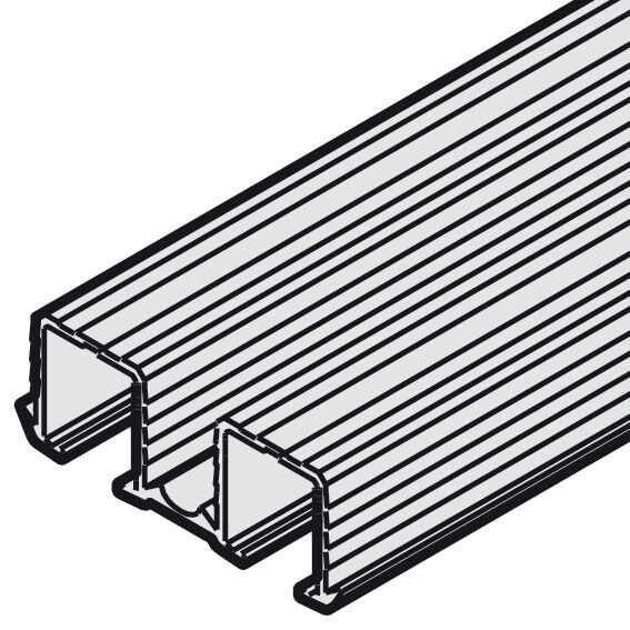 Häfele Çift taşıyıcı ray Üst presli geçirme 42x13 mm ≤40 kg 2,500 mm 402.33.652