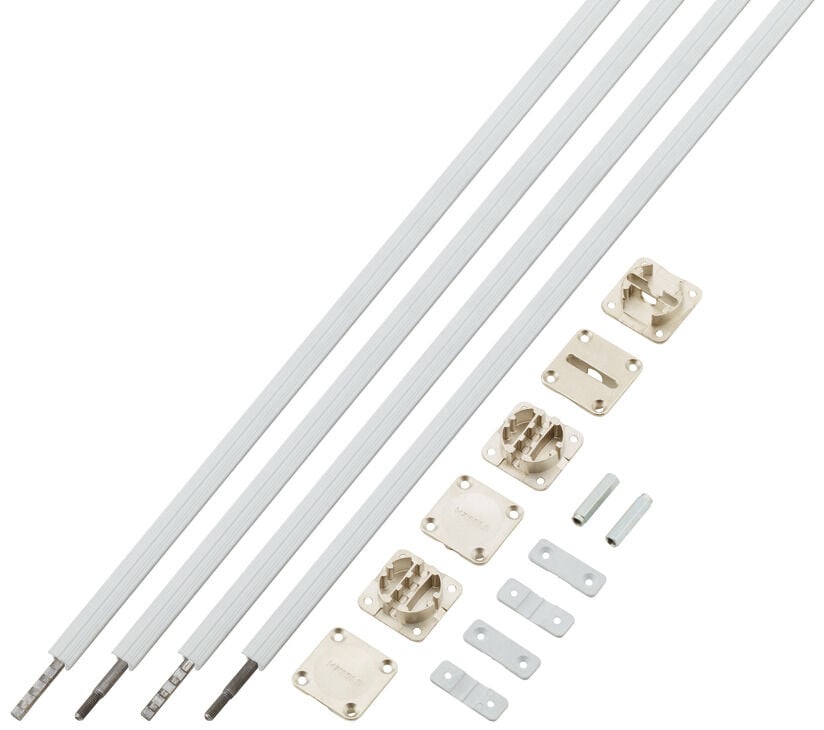 Gergi bağlantı parçası, Hafele Planofit 210, set, ahşap