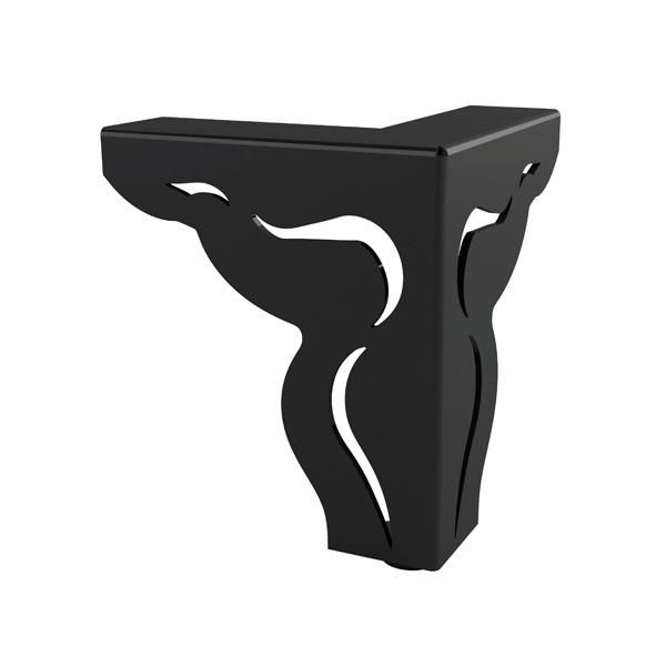 Hafele BELLE Mobilya Ayağı Siyah 100mm