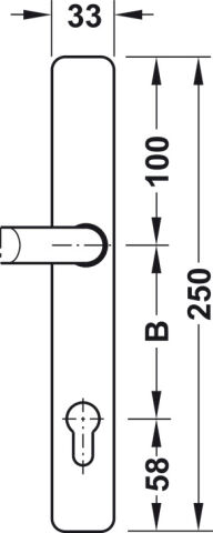 Kapı terminali modülü, DT 600c FH, yangın dayanımı/duman