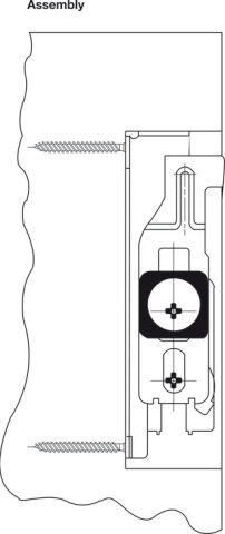 Häfele TR7 Gizli dolap askı elemanı dübelli - 65 kg 290.21.940