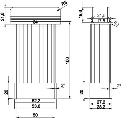 Häfele Mobilya Ayağı Çelik - 150 mm Krom Mat 634.89.923