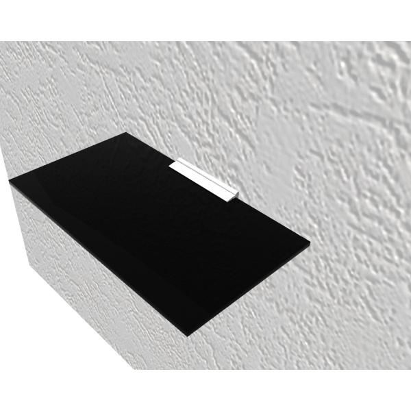 Hafele Siyah Cam Raf ve Bağlantı Seti 895mm