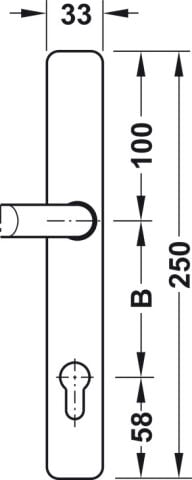 Kapı terminali modülü, DT 600c FH, yangın dayanımı/duman