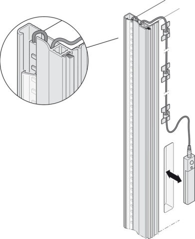Dolap Aydınlatması, Hafele Slido F-Handle26 A3 Led Kulp
