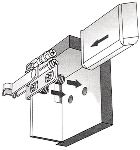 Häfele SC4 - Askı Elemanı Alüminyum Renkli Mat Sağ 130 kg 290.27.900