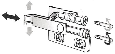 Häfele SC4 - Askı Elemanı Alüminyum Renkli Mat Sağ 130 kg 290.27.900
