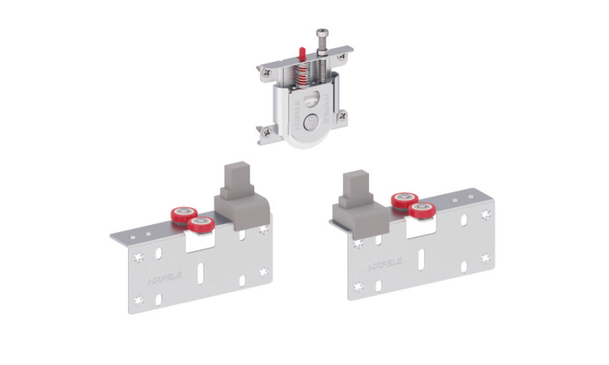 Häfele MULTISOFT 60 Ahşap Kayar Kapak Seti İçte Kayan ≤60 kg 8 mm Çelik 402.37.019