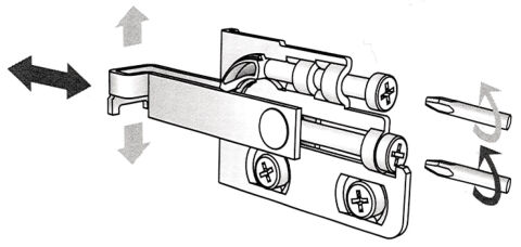 Häfele SC4 - Askı Elemanı Alüminyum Renkli Mat Sol 130 kg 290.27.901