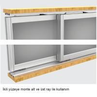 Hafele Anta AL50 Kayar kapak sist.al.çrv.kp.1K